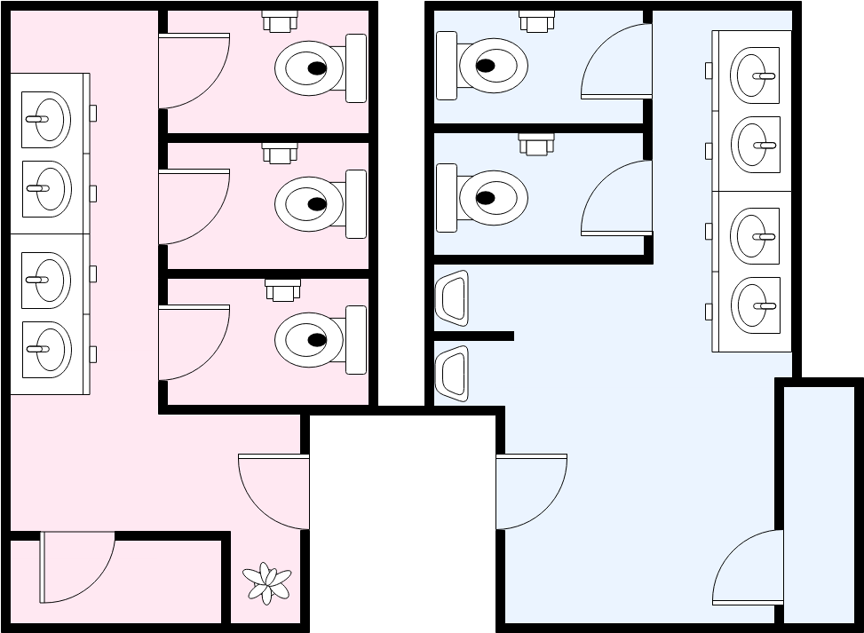 Public restrooms — Uploaded plan